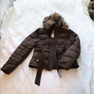 🌙SALE🌙Hollister brown puffer jacket